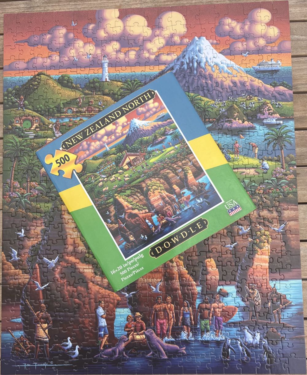 New Zealand North - 721, 10/28/24 - Dowdle Folk Art puzzle collectible - Main Image 4
