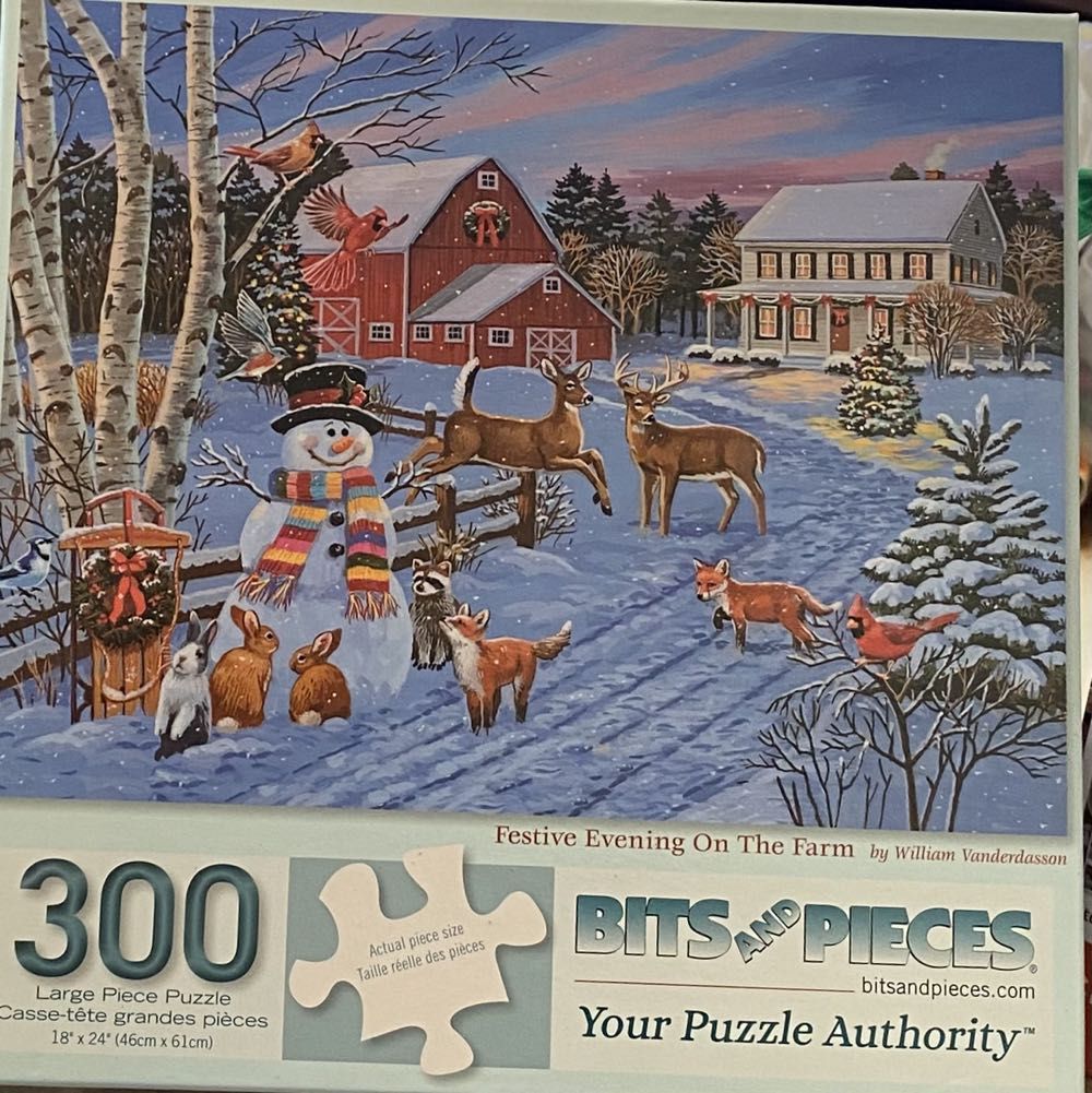 Festive Evening On The Farm - Bits & Pieces puzzle collectible [Barcode 192949068170] - Main Image 2