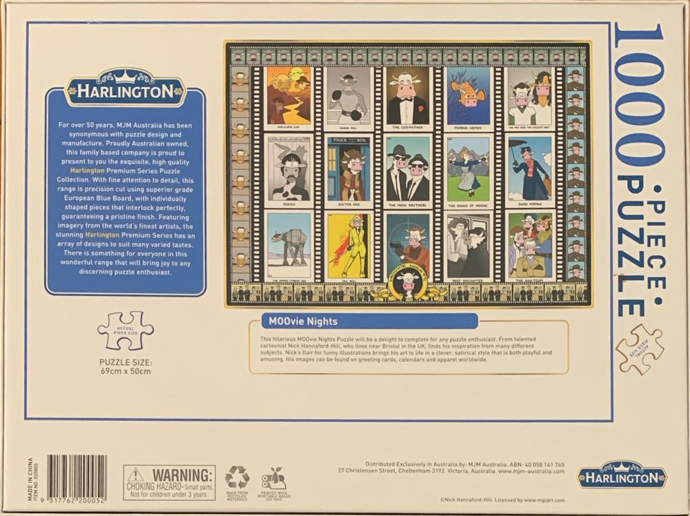 Moovie Nights - Harlington 🇦🇺 puzzle collectible [Barcode 9317762200052] - Main Image 3