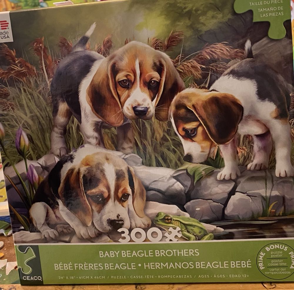 Baby Beagle Brothers - Ceaco puzzle collectible [Barcode 021081225083] - Main Image 2