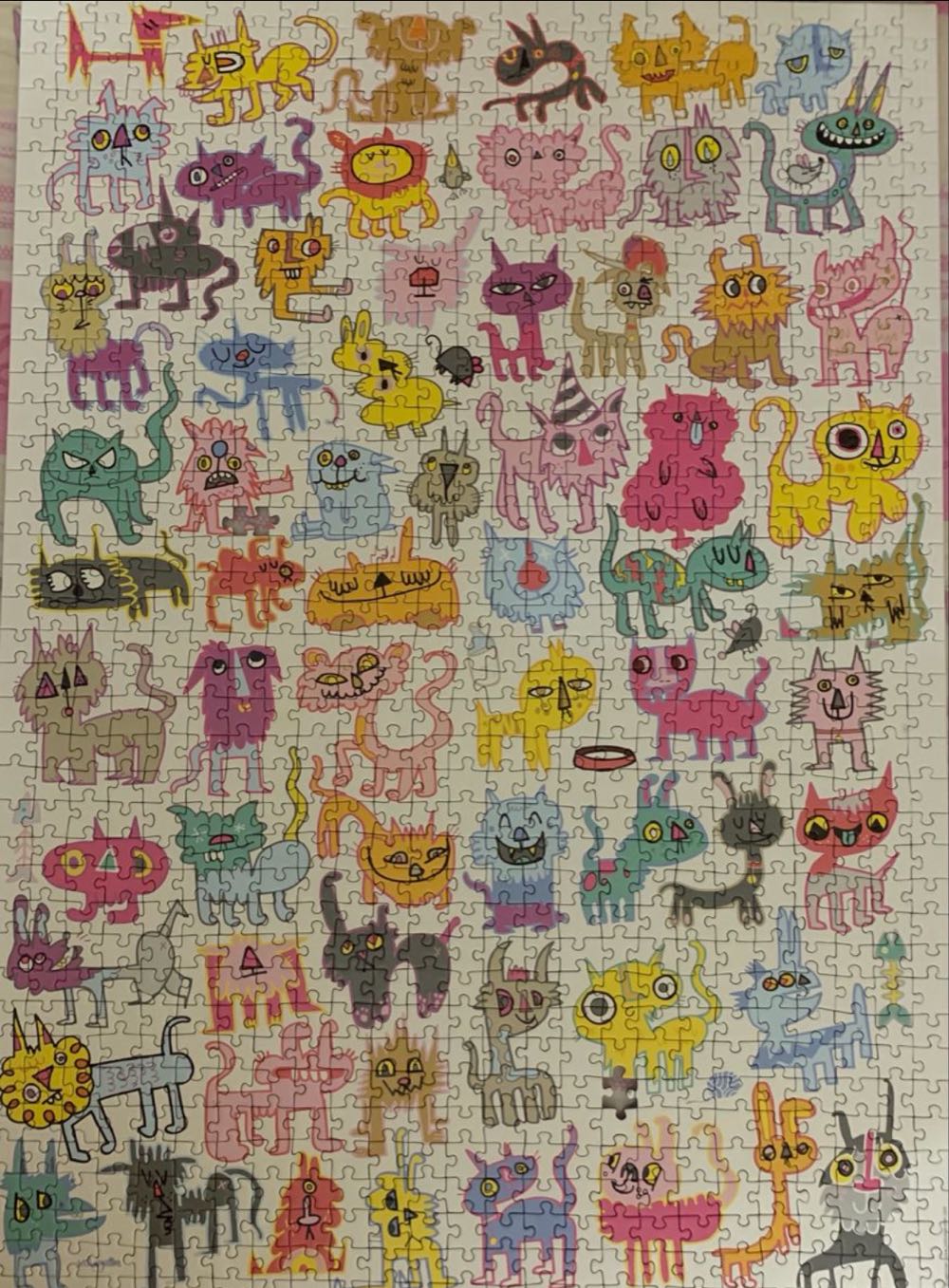 Doodlecats/Scribbled Cats 🇨🇦🟦 - HEYE puzzle collectible [Barcode 4001689294823] - Main Image 3