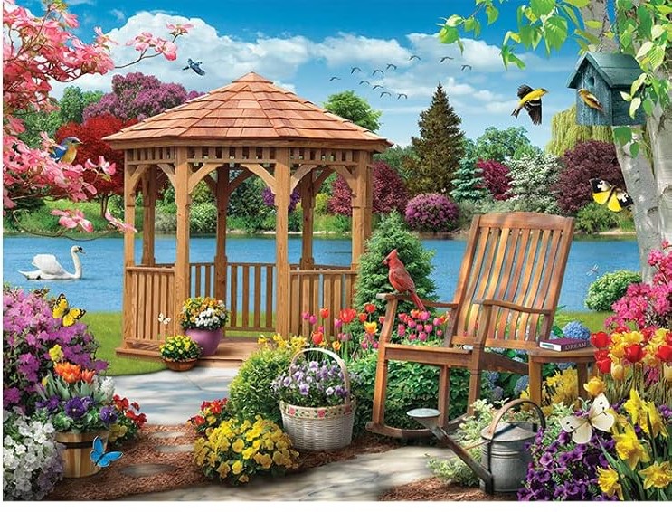Floral Fantasy - Bits And Pieces puzzle collectible - Main Image 2