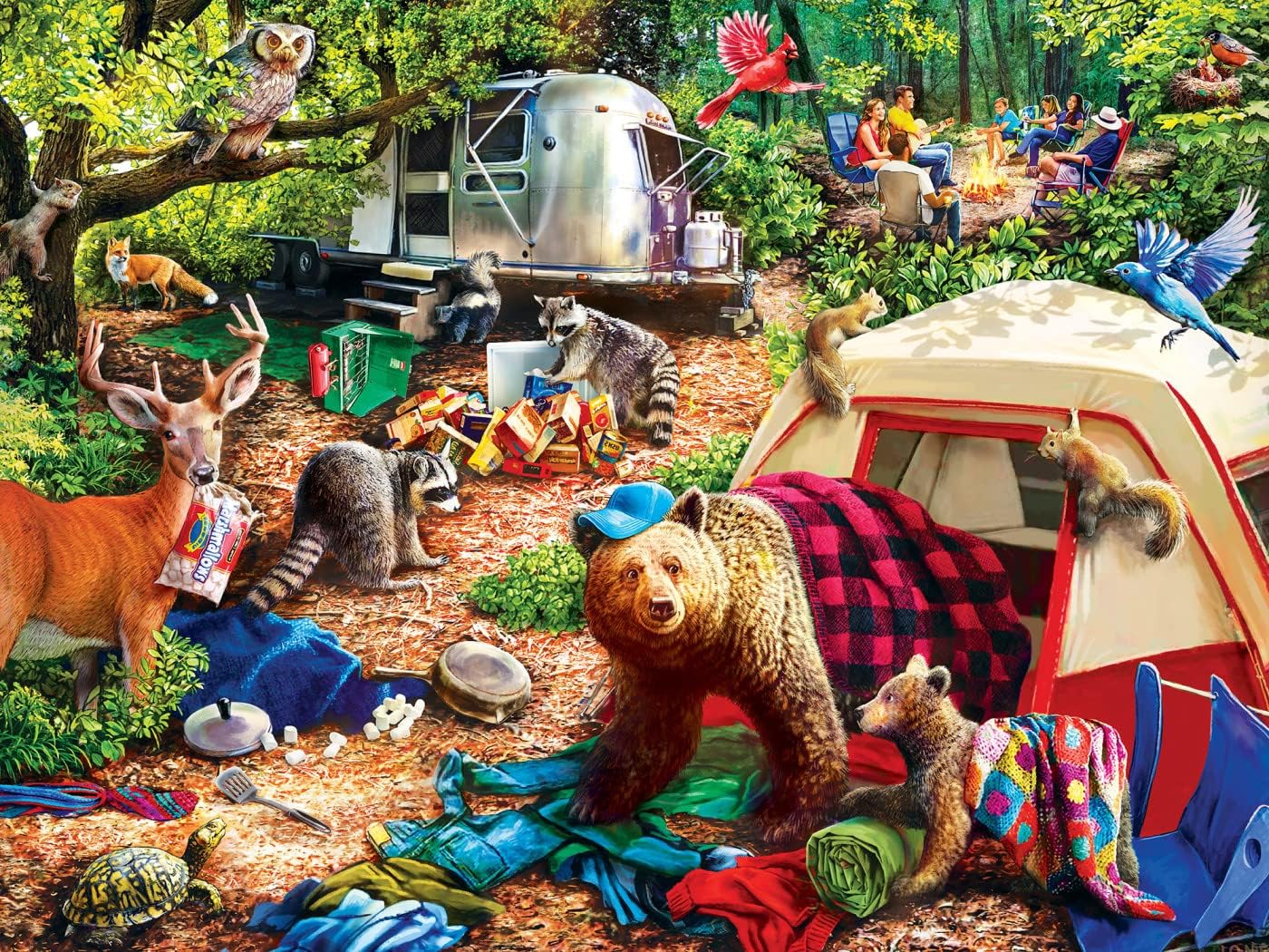 Campsite Trouble - Master Pieces puzzle collectible - Main Image 2