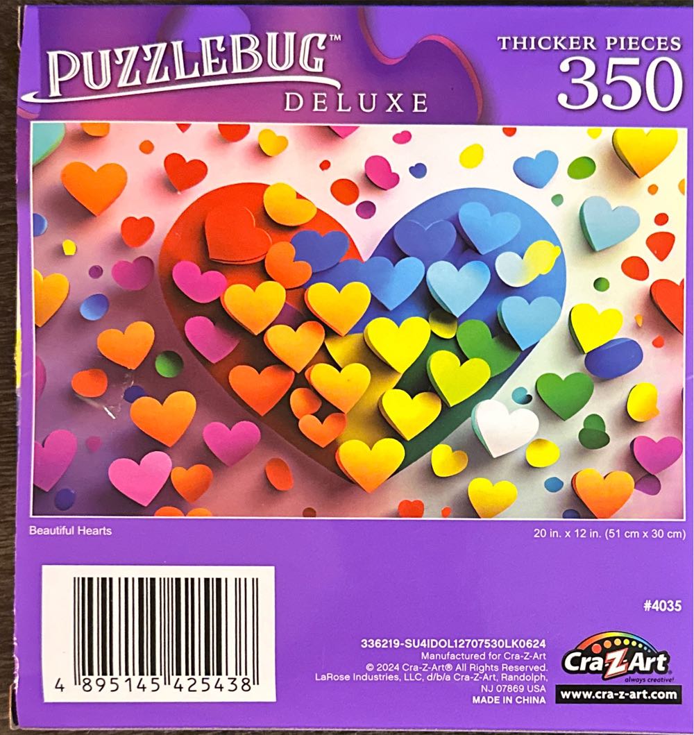 Beautiful Hearts - Cra-Z-Art puzzle collectible - Main Image 4
