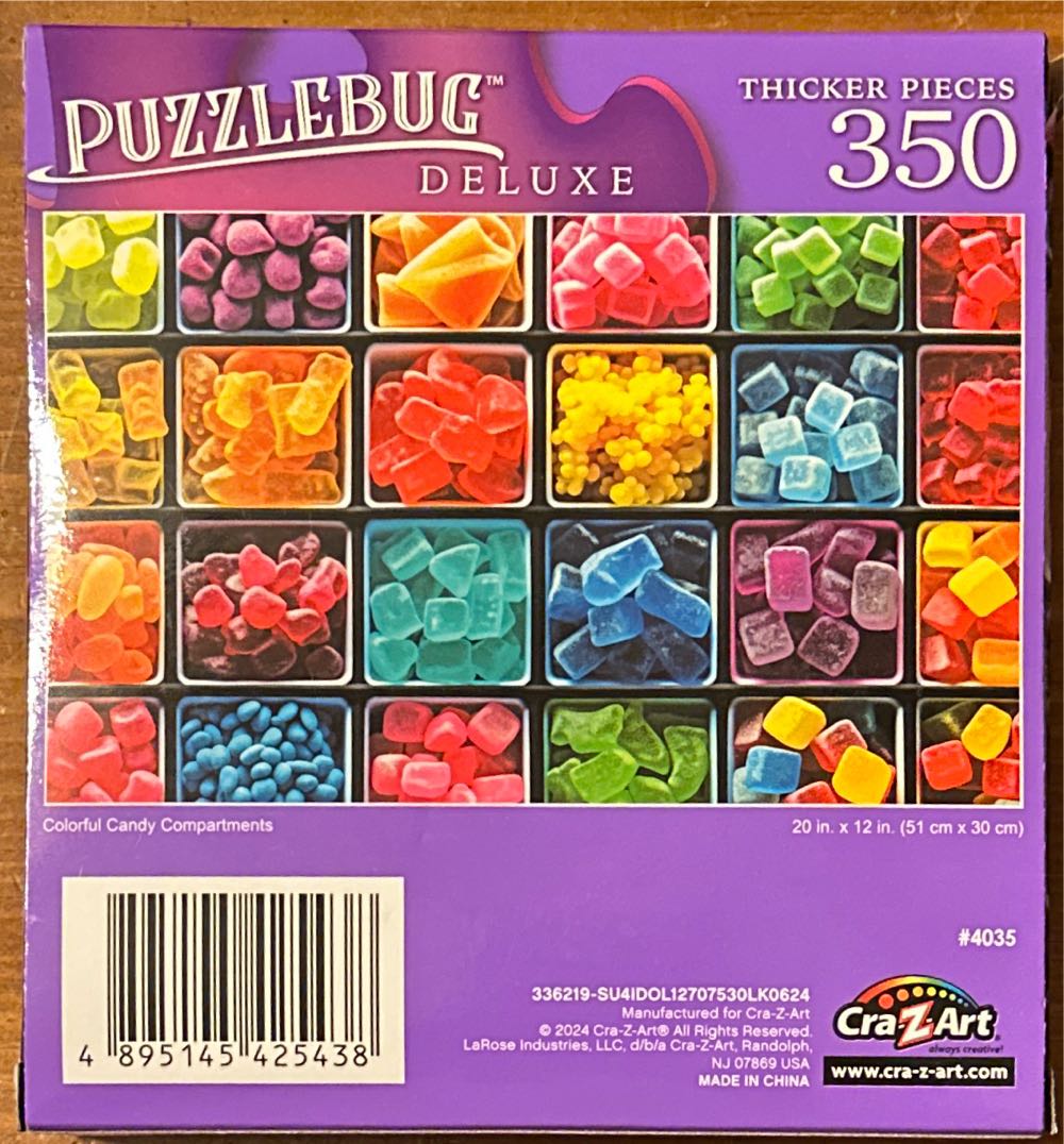 Colorful Candy Compartments - Cra-Z-Art puzzle collectible - Main Image 4