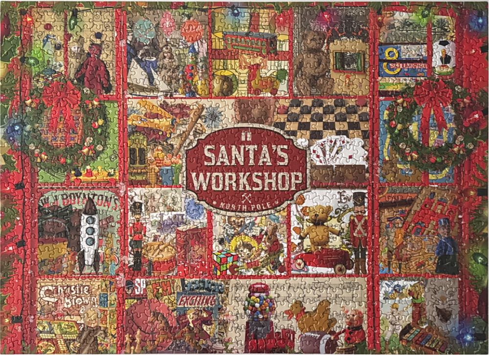 Santa’s Workshop - Ceaco puzzle collectible [Barcode 021081334099] - Main Image 2