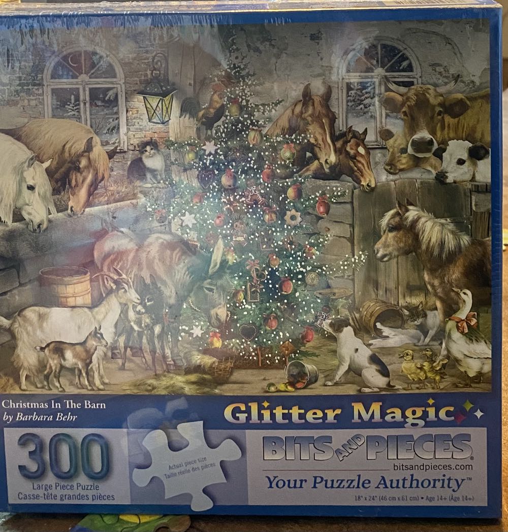 Christmas In The Barn - Bits & Pieces puzzle collectible [Barcode 192949051981] - Main Image 2