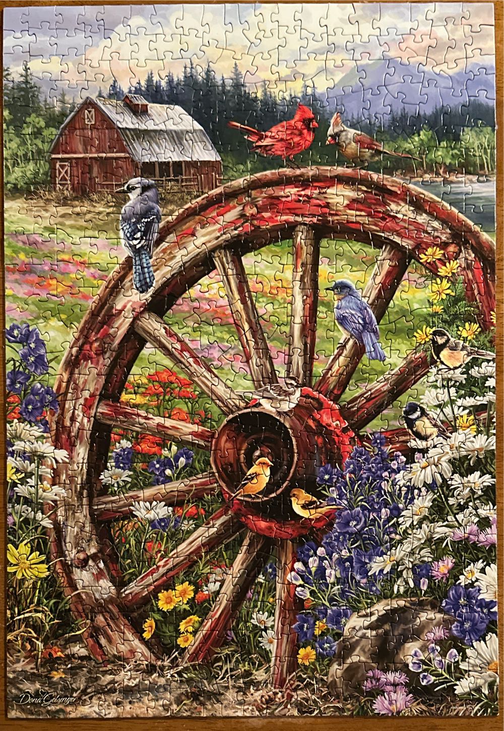 The Wagon Wheel - Springbok puzzle collectible [Barcode 091683010349] - Main Image 2