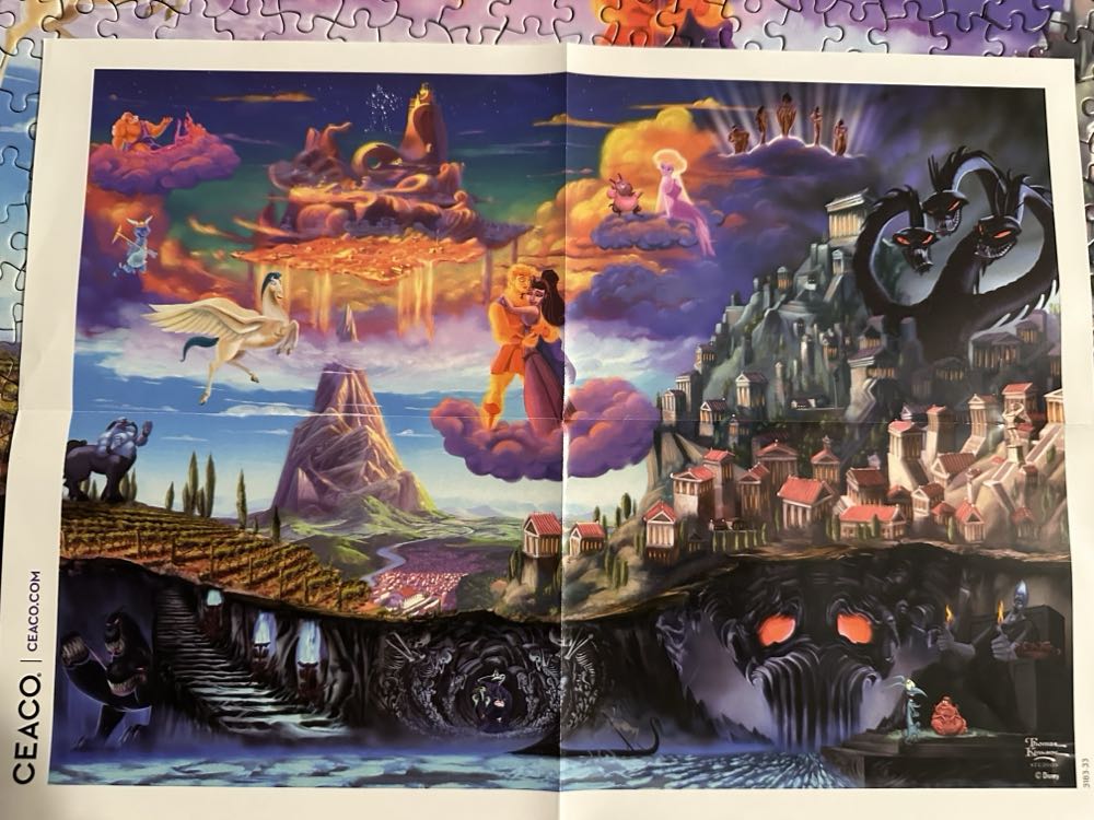 Thomas Kinkade: Hercules - Ceaco / Thomas Kinkade puzzle collectible [Barcode 021081311465] - Main Image 3