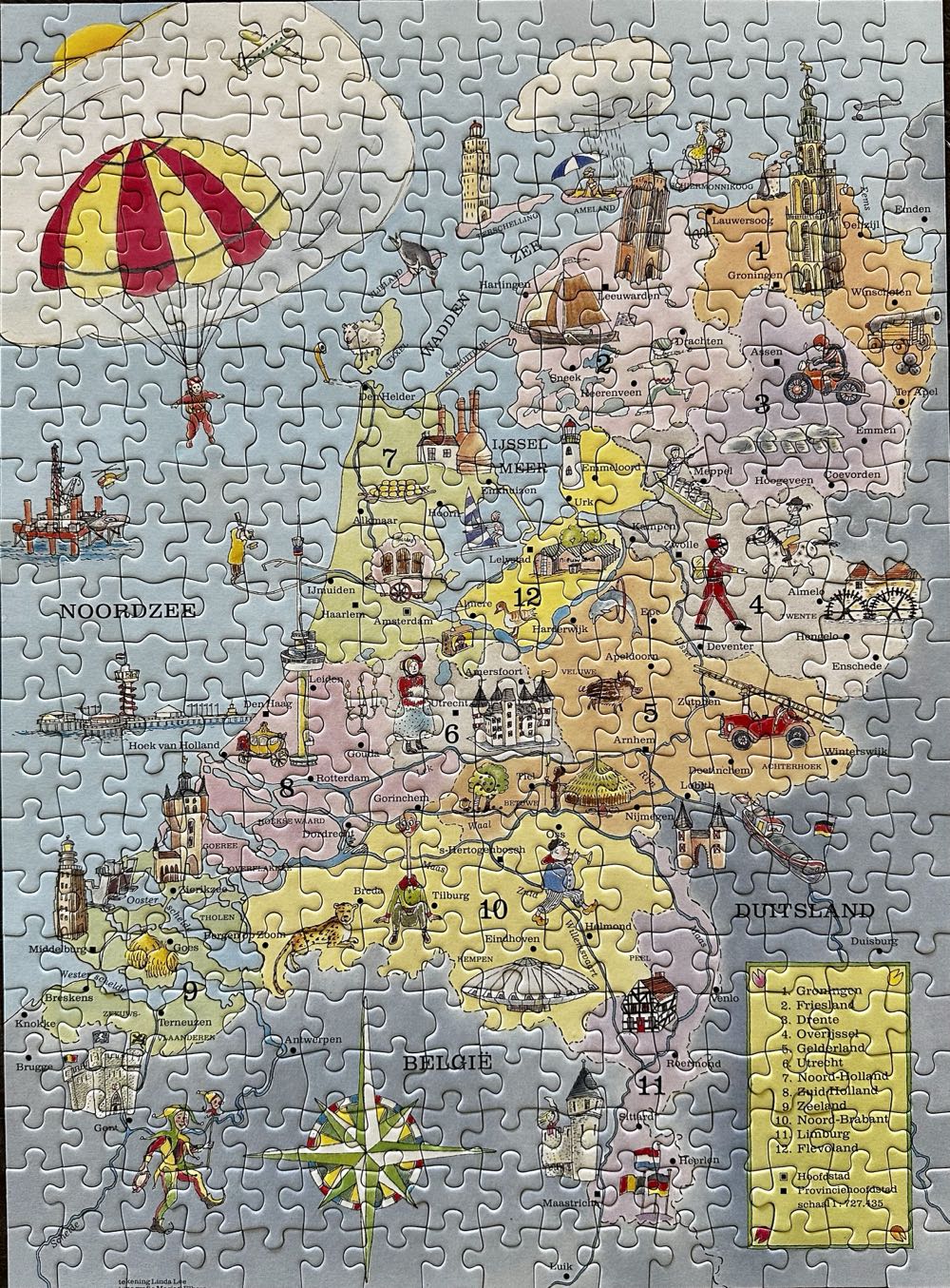 Map Of The Netherlands - Ravenburgers puzzle collectible [Barcode 4005556136025] - Main Image 2
