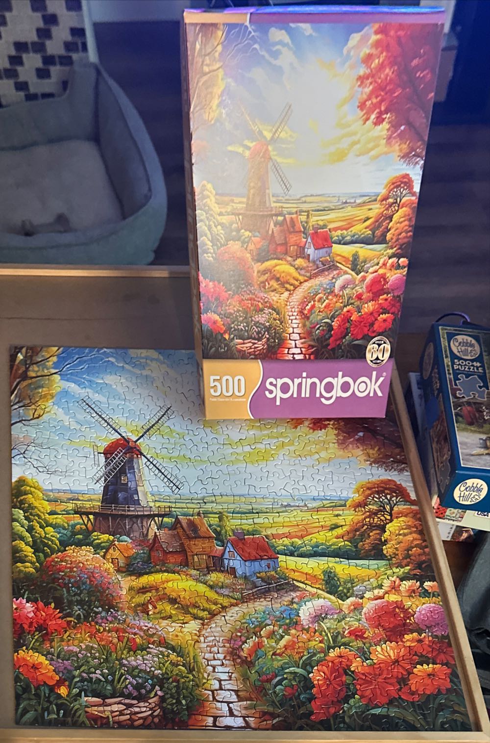 Windmill on the Farm - Springbok puzzle collectible [Barcode 091683025541] - Main Image 3