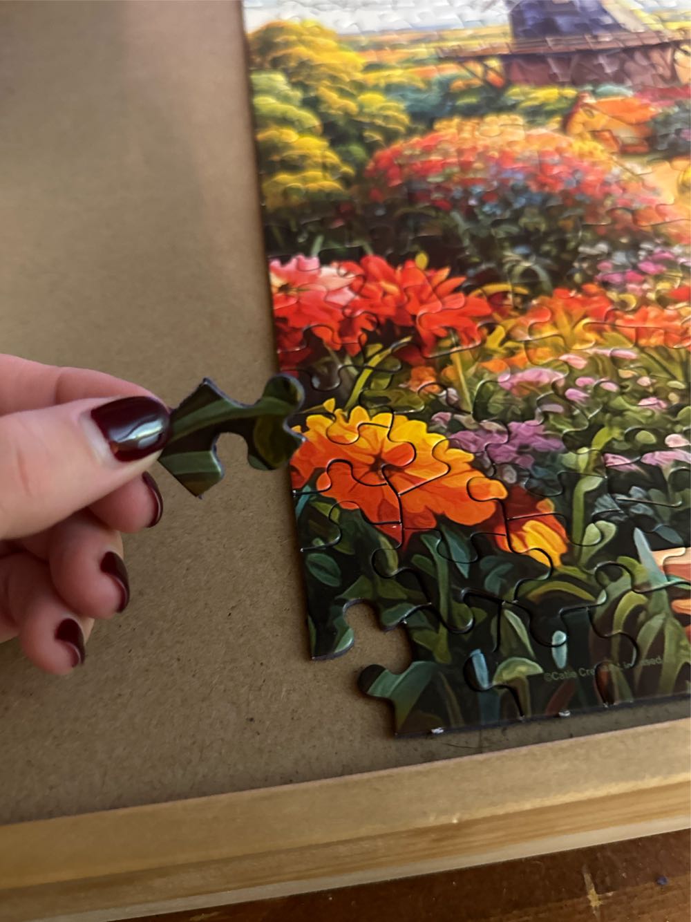 Windmill on the Farm - Springbok puzzle collectible [Barcode 091683025541] - Main Image 4