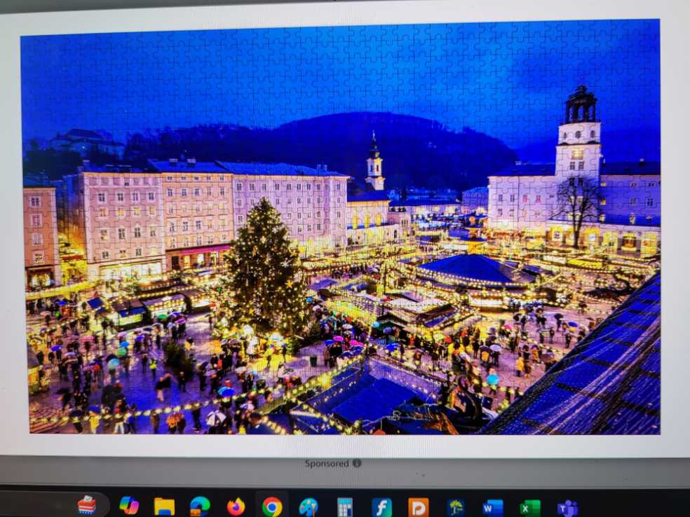 Nighttime Hockey Match