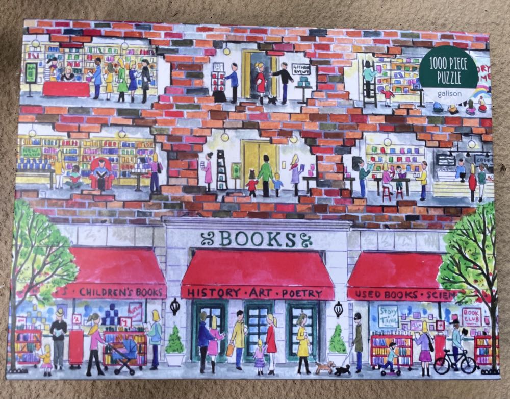 Pc Jigsaw 27x9in. ~ Hometown Brick House Road 500 Vtg Collection: & 500pc. Roseart Susan