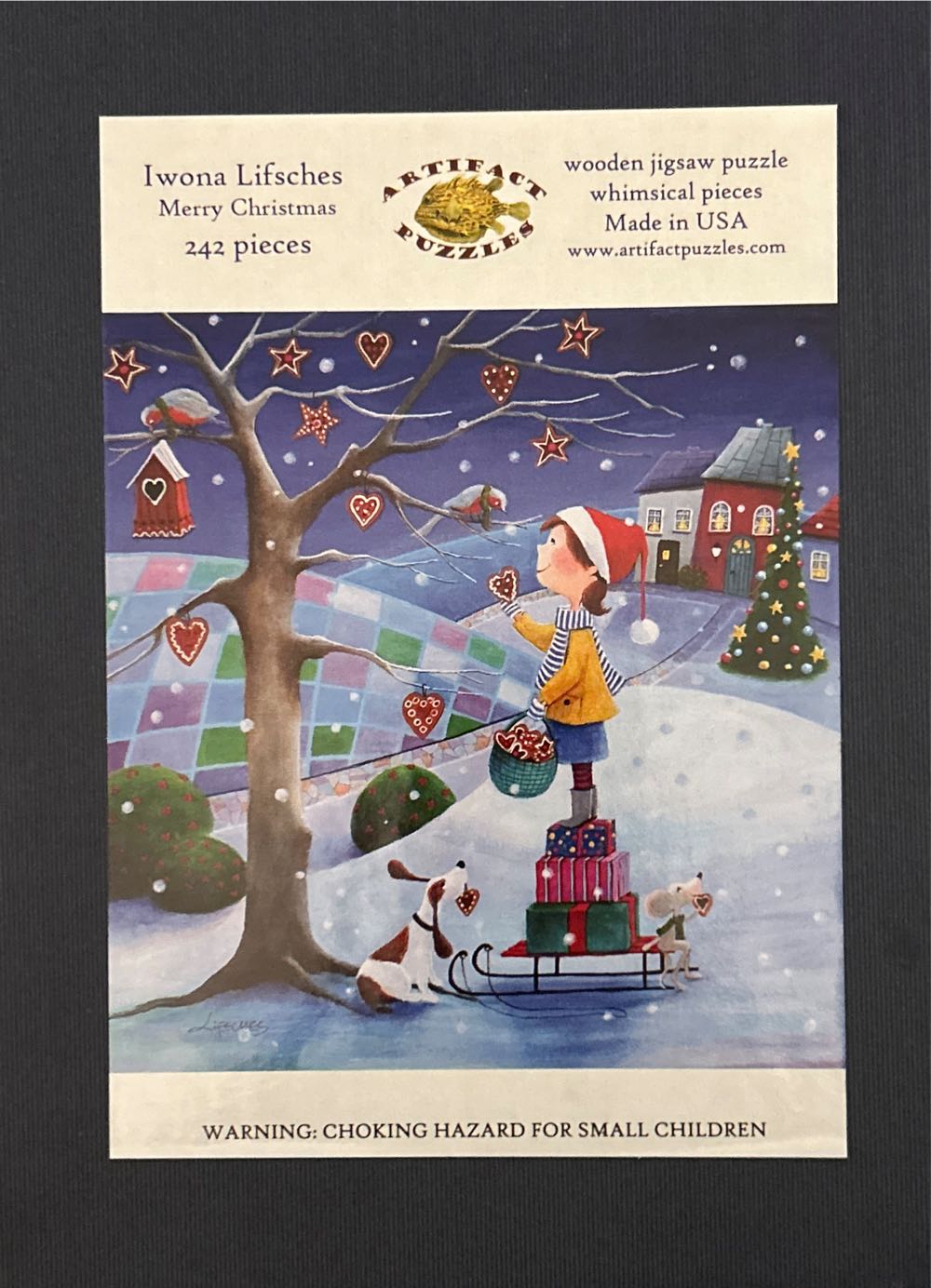 Covered Bridge At Christmas