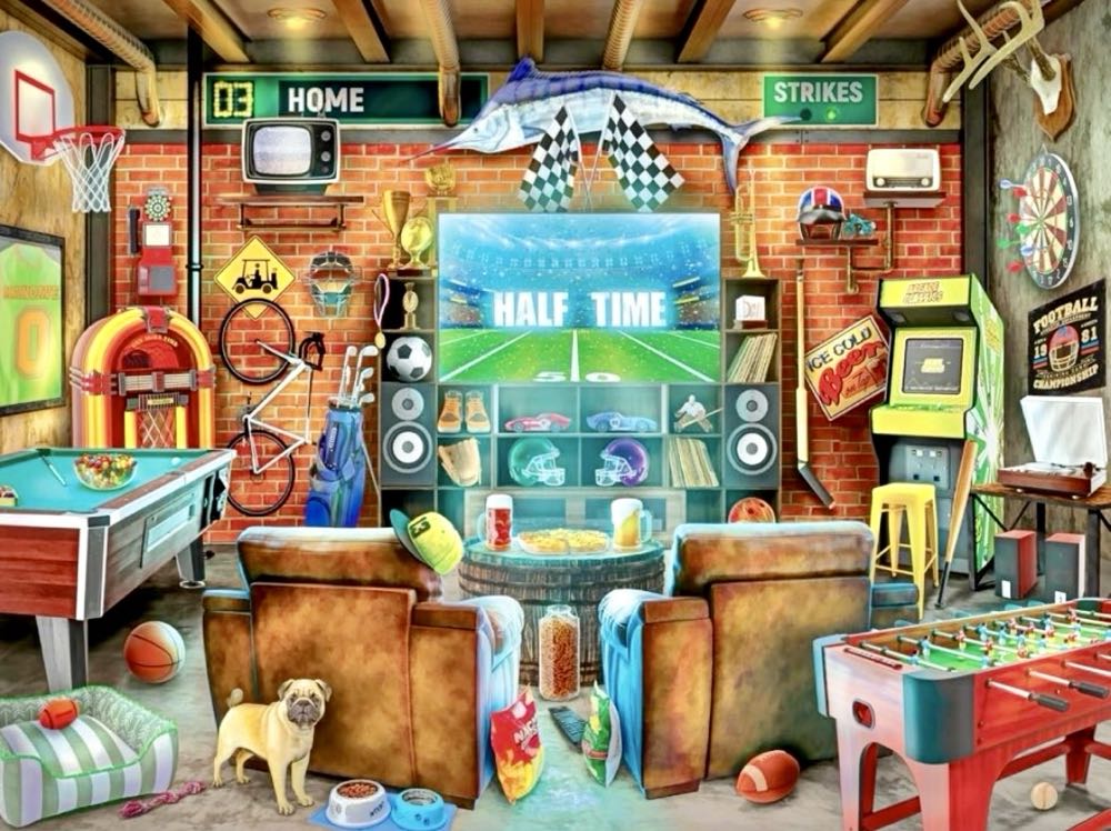 Color Palette Snack Size : Man Cave • - Rose Art puzzle collectible [Barcode 4895145425391] - Main Image 2