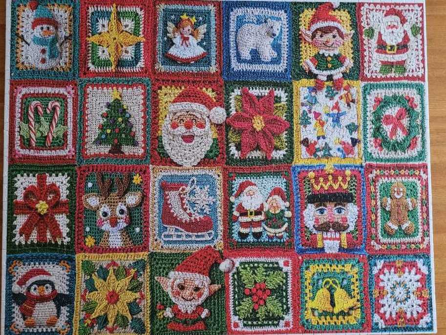 Christmas Crochet - White Mountain puzzle collectible [Barcode 724819267989] - Main Image 2