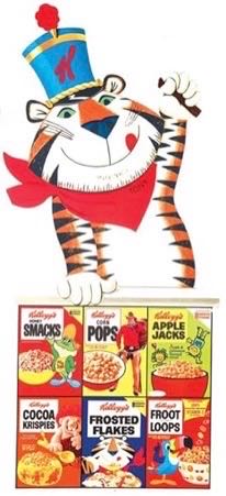 Kelloggs Shapes : Tony the Tiger with Cereal Boxes - Rose Art puzzle collectible [Barcode 4895145433709] - Main Image 2