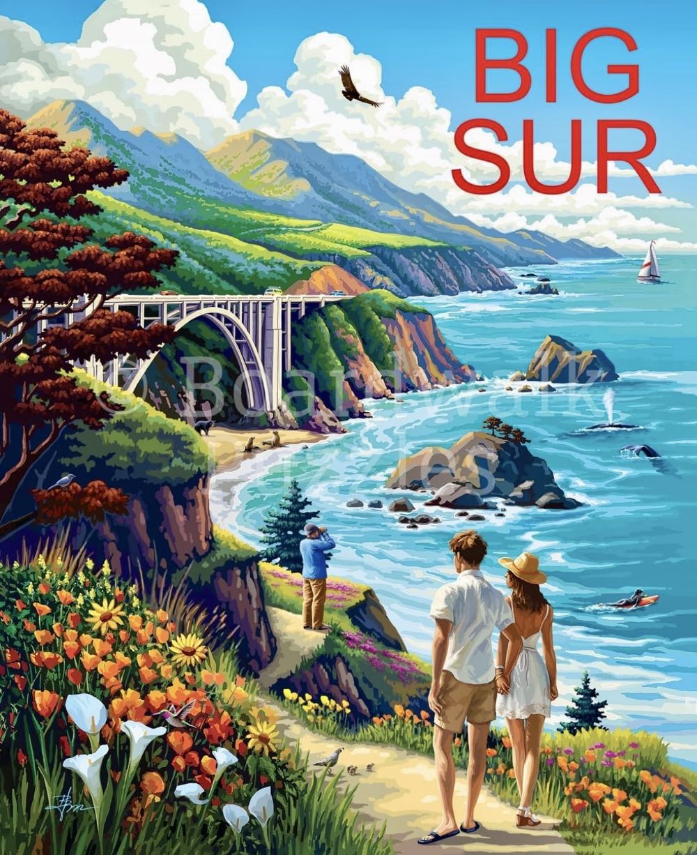 Big Sur - Boardwalk Puzzle Company puzzle collectible [Barcode 671095006156] - Main Image 3