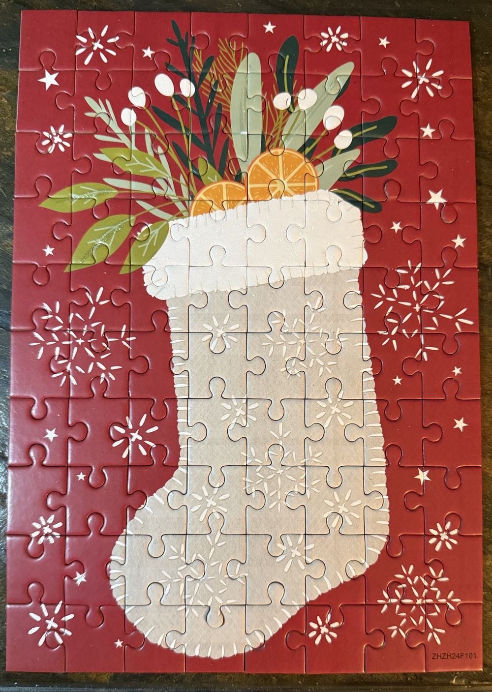 Advent Christmas Poinsettia Cover - Aldi puzzle collectible [Barcode 4061463736819] - Main Image 3