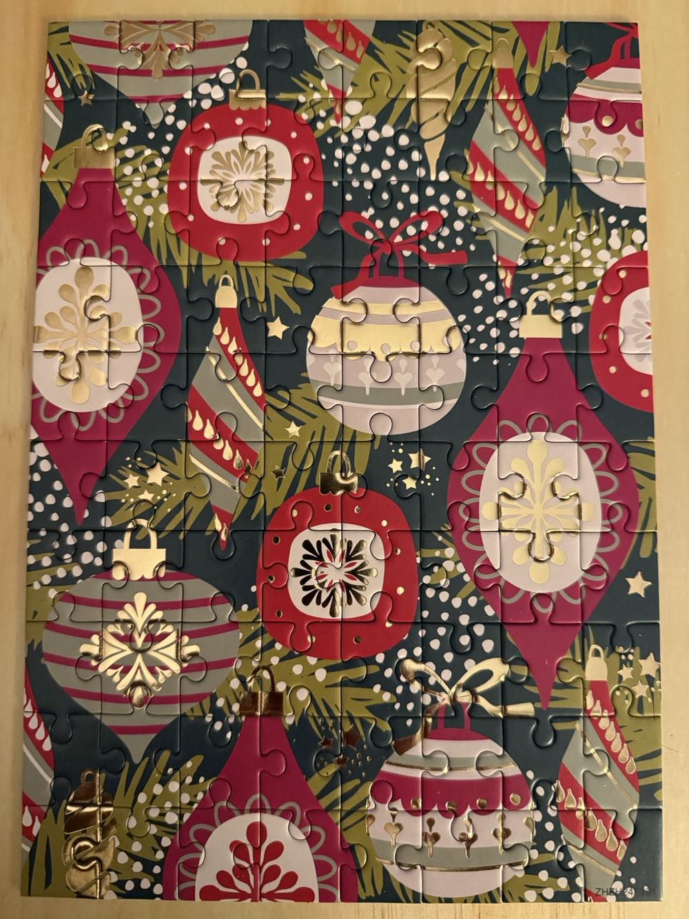 Advent Christmas Poinsettia Cover - Aldi puzzle collectible [Barcode 4061463736819] - Main Image 4