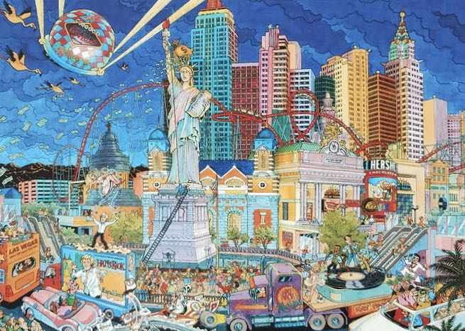 🌫️Cities Of The World Las Vegas🇨🇦 - Ravensburger puzzle collectible [Barcode 4005555011682] - Main Image 2