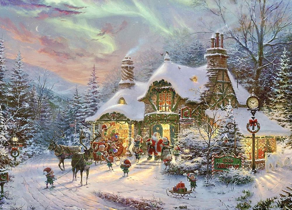 12 Days of Christmas 9 : Santa’s Night Before Christmas - Ceaco puzzle collectible [Barcode 021081380072] - Main Image 2