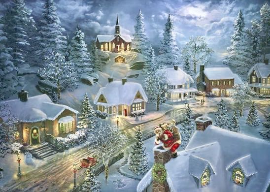 12 Days of Christmas 12 : Santa’s Silent Night - Ceaco puzzle collectible [Barcode 021081380072] - Main Image 2
