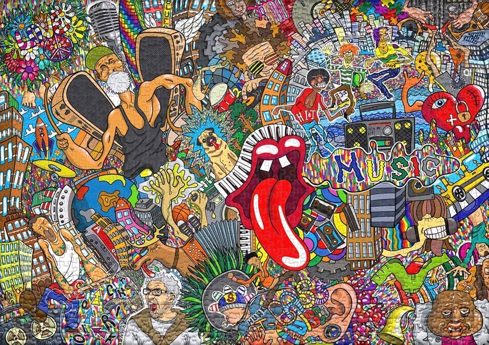 Street Art Graffiti Music Art - Captain Albatross puzzle collectible [Barcode 3233714142880] - Main Image 2