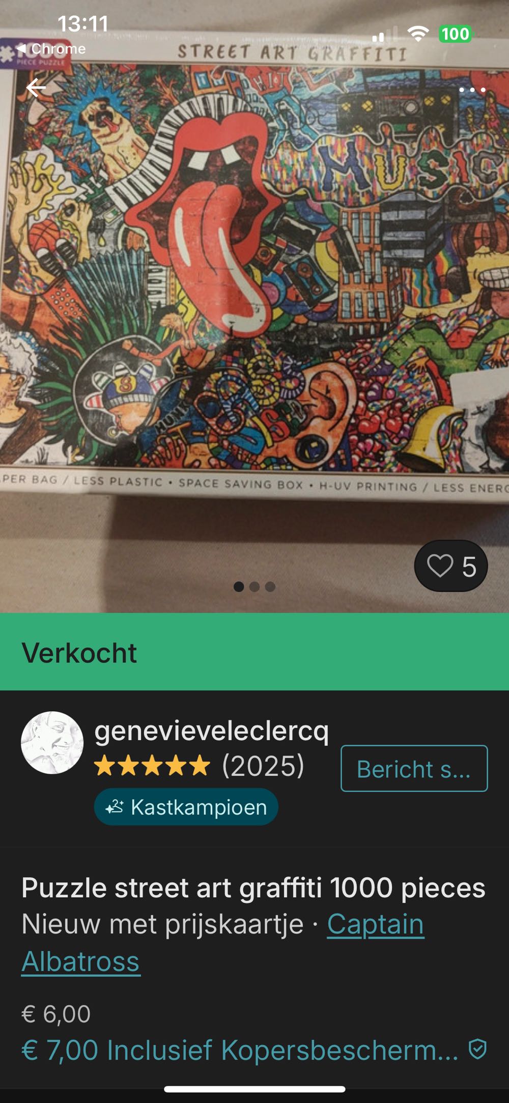 Street Art Graffiti Music Art - Captain Albatross puzzle collectible [Barcode 3233714142880] - Main Image 4