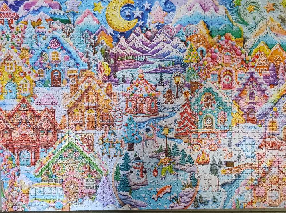 Colorful Cookietown Night - Alipson Puzzle puzzle collectible [Barcode 3770001501376] - Main Image 2