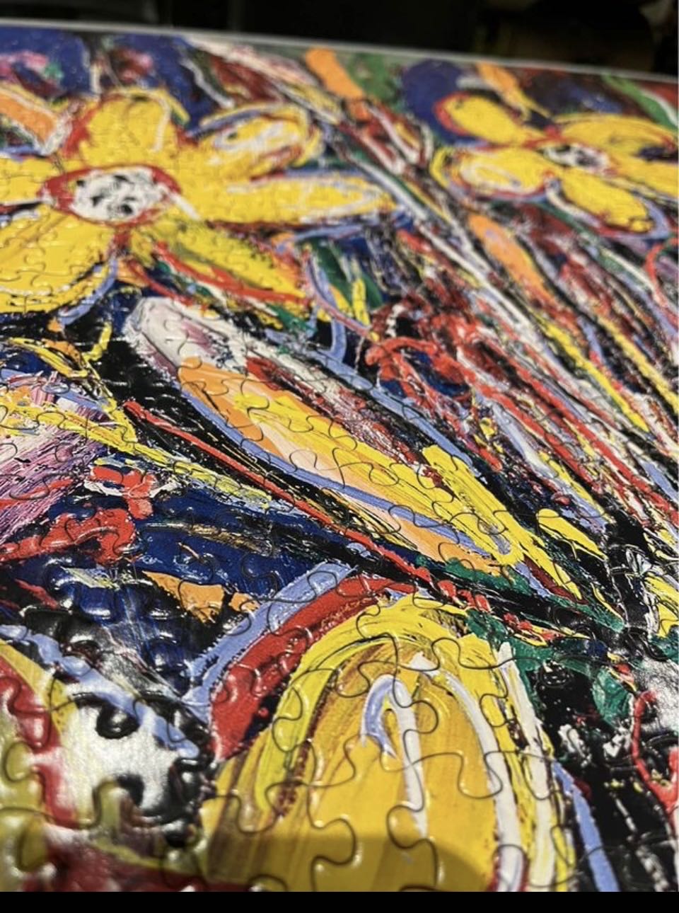 Flowers Jigsaw Puzzle - Pro Hart puzzle collectible - Main Image 4