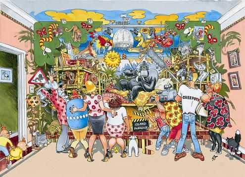 Wasgil 09 - Home Improvements - Wasgij puzzle collectible - Main Image 2