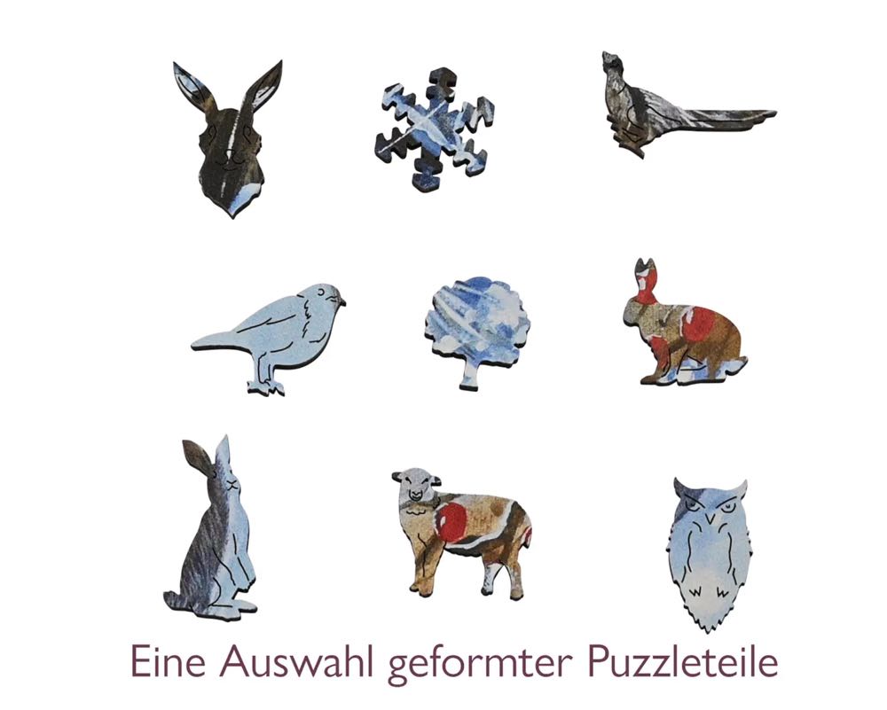 Frost Flurry Hare - Wentworth Wooden Puzzles 🇬🇧 puzzle collectible [Barcode 6050265387297] - Main Image 2