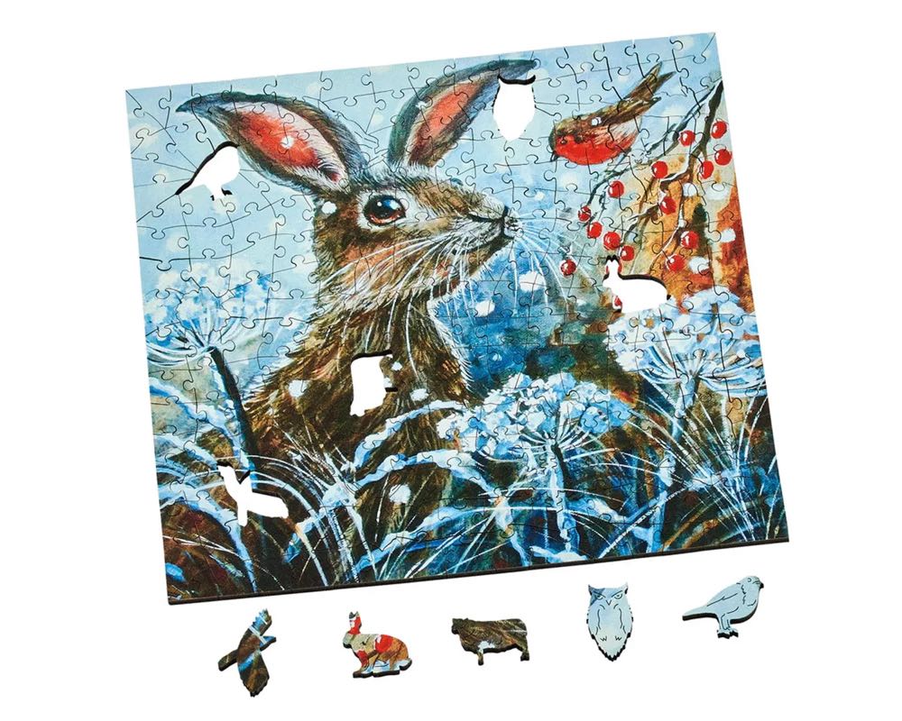 Frost Flurry Hare - Wentworth Wooden Puzzles 🇬🇧 puzzle collectible [Barcode 6050265387297] - Main Image 3