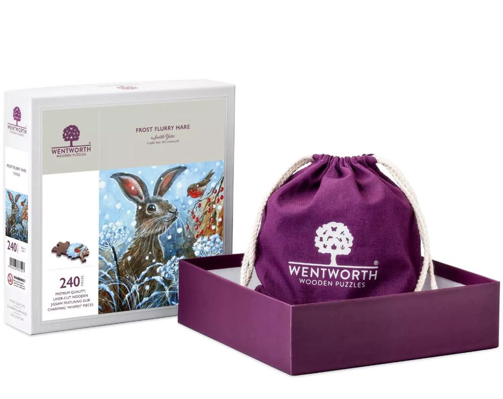 Frost Flurry Hare - Wentworth Wooden Puzzles 🇬🇧 puzzle collectible [Barcode 6050265387297] - Main Image 4