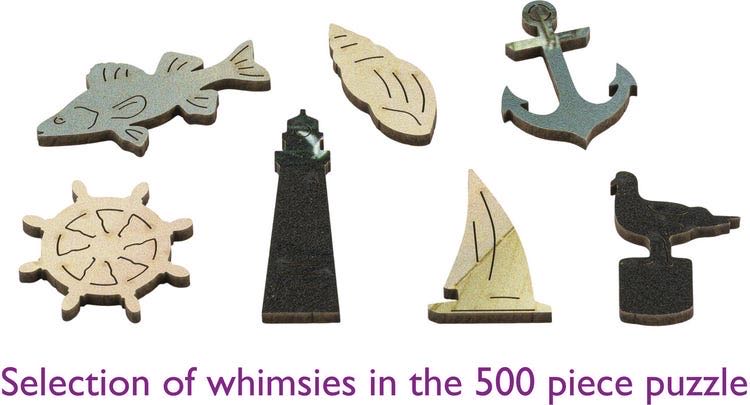 Wentworth - The Cutter Yacht In A Race Off Boston Light - Wentworth Wooden Puzzles 🇬🇧 puzzle collectible [Barcode 6050265378035] - Main Image 3