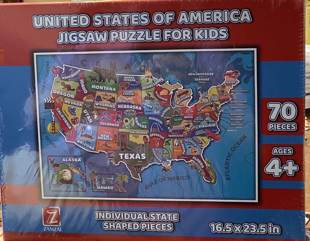 USA MAP  puzzle collectible - Main Image 2