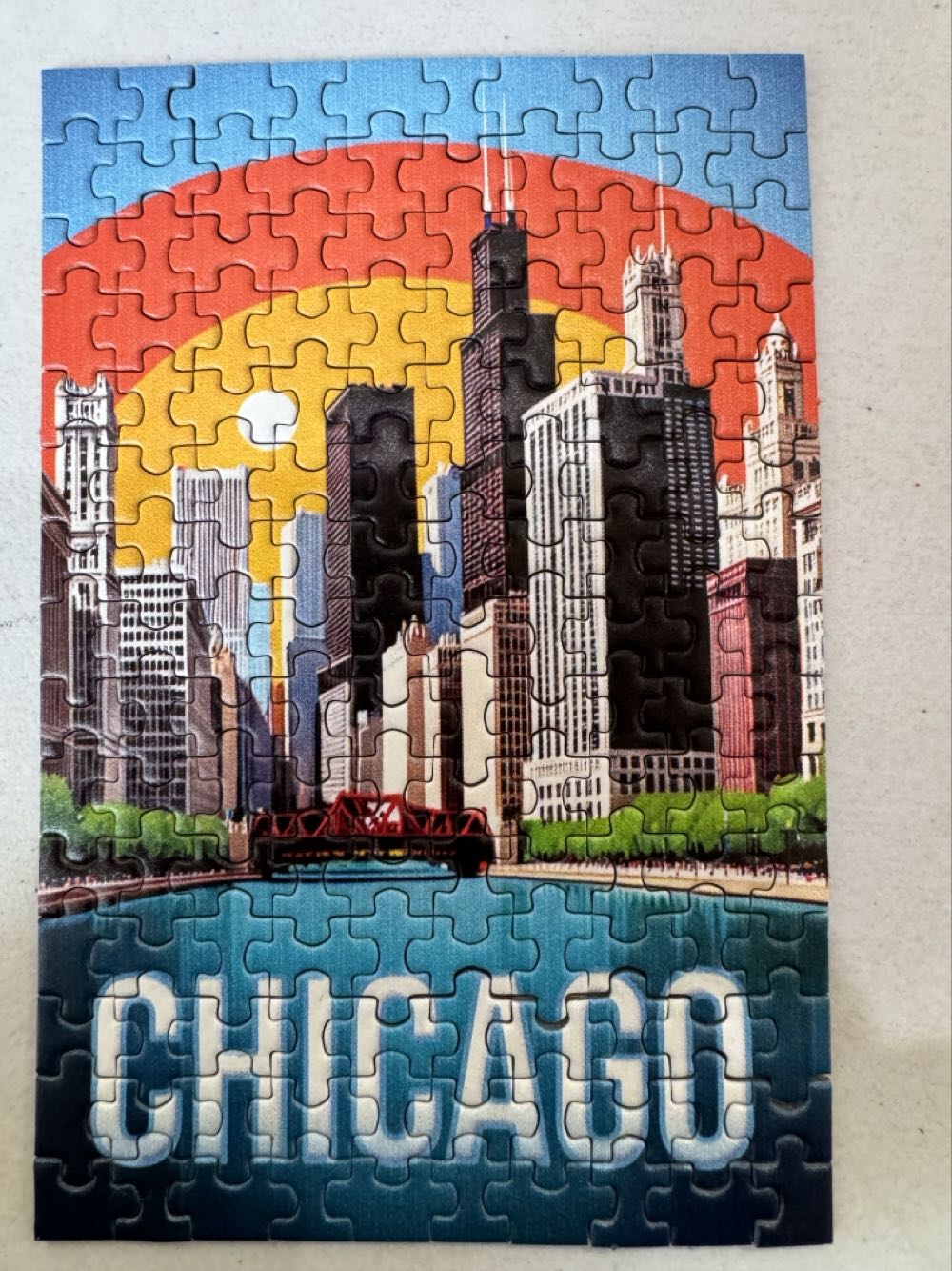 Chicago Sunrise - Micro Puzzles puzzle collectible [Barcode 850062997226] - Main Image 2