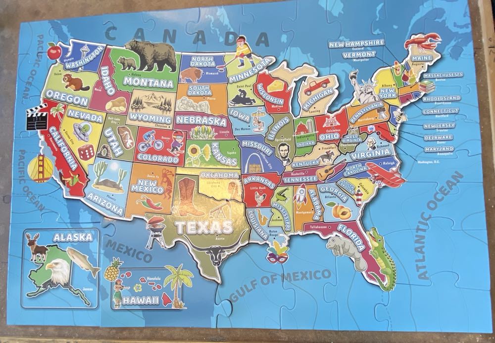 Puzzle Map Of Usa - Zamzal puzzle collectible - Main Image 2