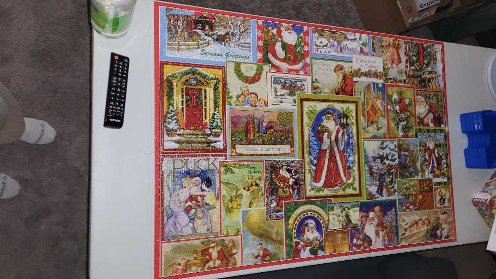 Vintage Christmas Collage - Ceaco puzzle collectible [Barcode 021081351003] - Main Image 2
