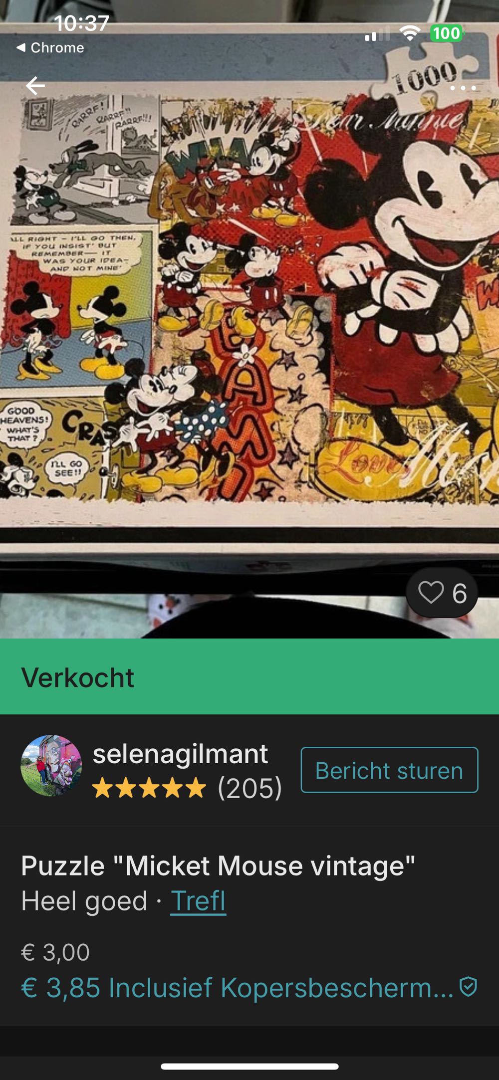 Mickey Retro - Trefl puzzle collectible [Barcode 5900511103090] - Main Image 4