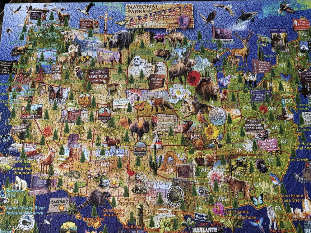 ZZ - National Parks of America (SOLD) - White Mountain puzzle collectible [Barcode 724819268252] - Main Image 2