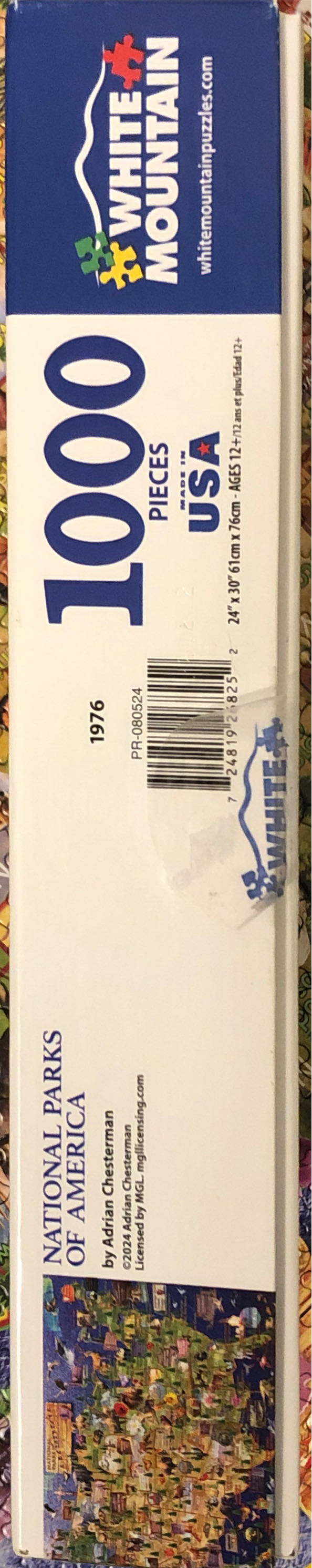 ZZ - National Parks of America (SOLD) - White Mountain puzzle collectible [Barcode 724819268252] - Main Image 4