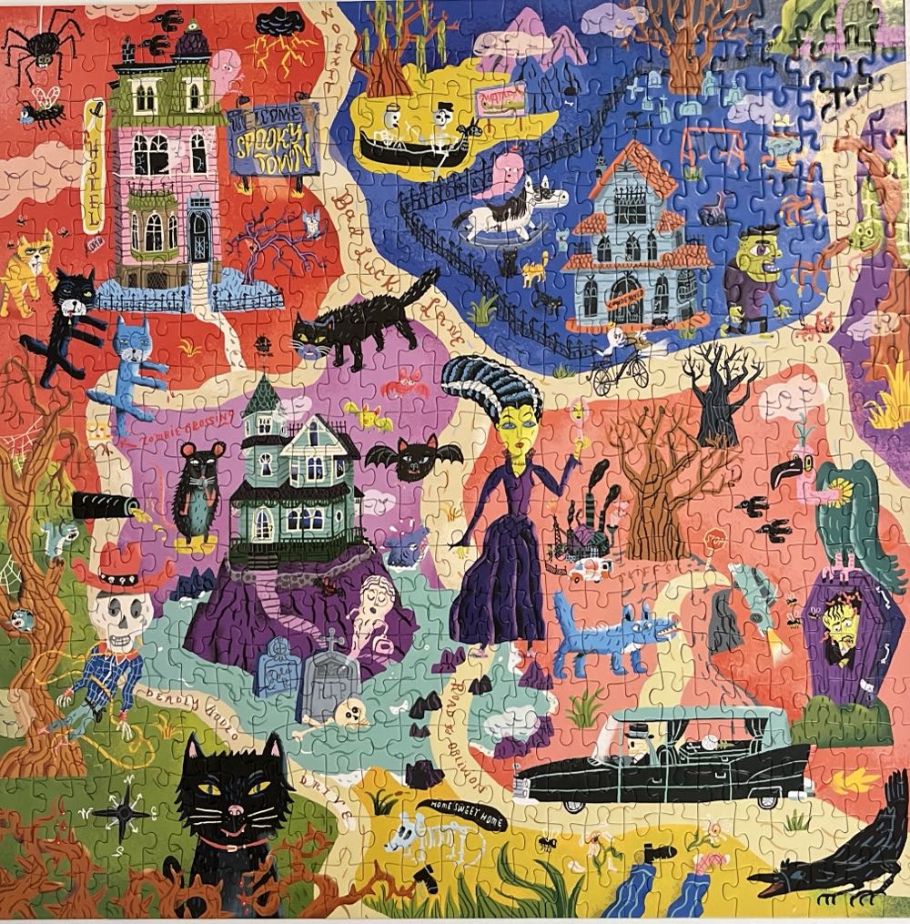 Welcome to Spook Town Family - Galison puzzle collectible - Main Image 4