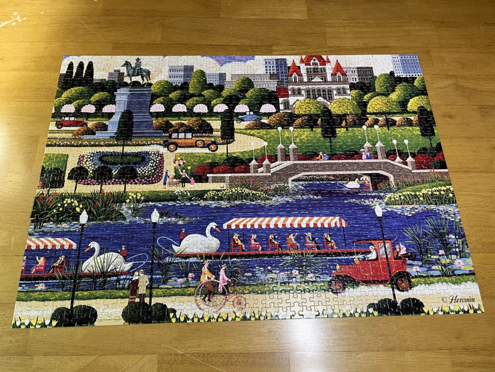 Swan Boats In Boston - Mega Puzzles puzzle collectible [Barcode 072348092009] - Main Image 2