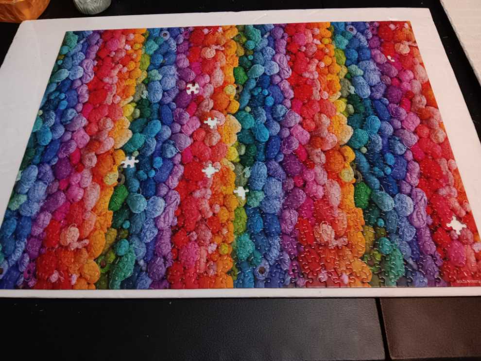 Colorful Balls Of Wool And Cotton Yarn - Concord Puzzle Co. puzzle collectible - Main Image 2