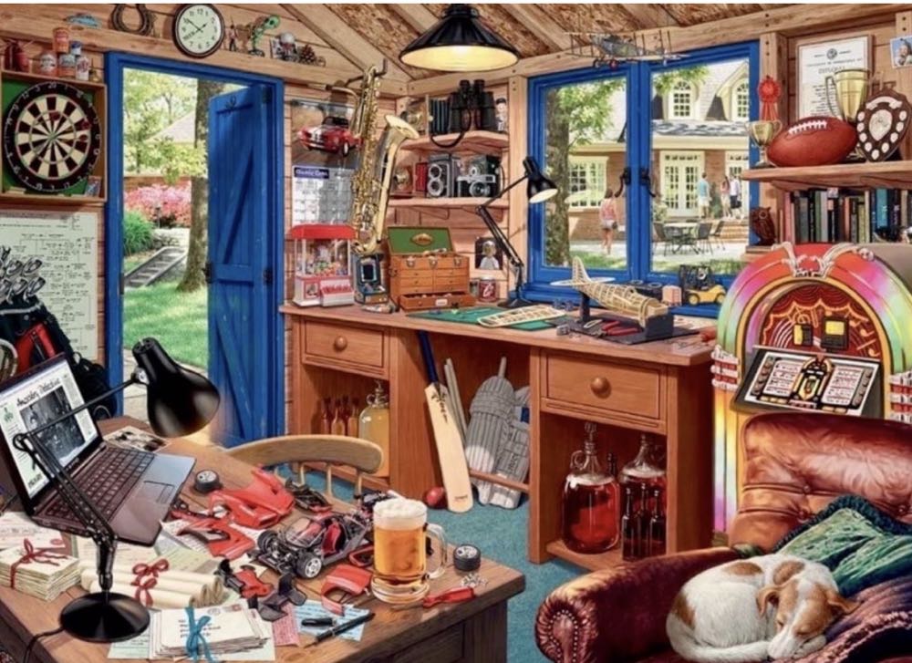 My Haven No: 2 - The Man Cave - Ravensburger puzzle collectible [Barcode 4005556196500] - Main Image 2