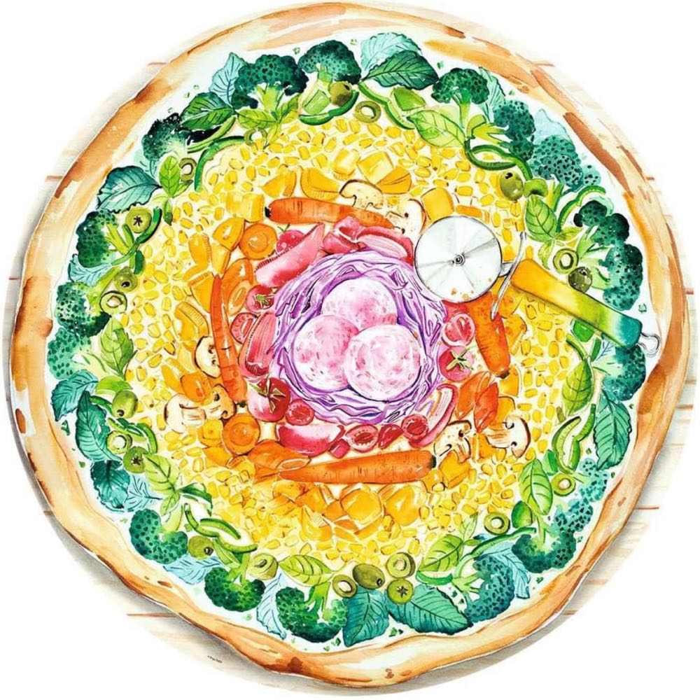 Circle of Colors 2 : Pizza - Ravensburger puzzle collectible [Barcode 4005556173471] - Main Image 2
