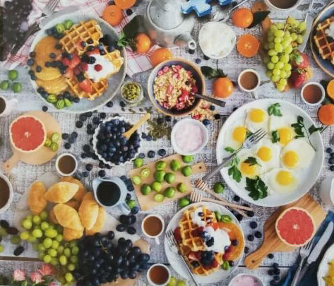 Food Porn : The Funky Brunch - Ravensburger puzzle collectible [Barcode 4005556824182] - Main Image 2